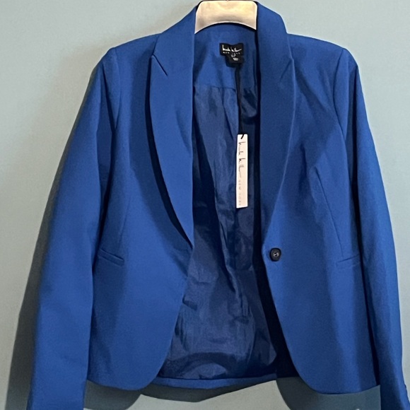 SELLING NICOLE MILLER BLAZER SIZE  S COLOR ROYAL BLUE BNWT - Picture 6 of 14